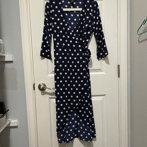 Forever21 Polka Dot Navy dress